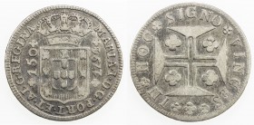 AZORES: Maria I, 1777-1816, AR 150 reis, 1794, KM-7, lightly cleaned, Very Good to Fine.

Estimate: USD 50 - 75
