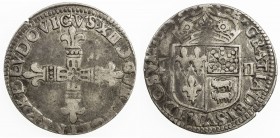 BÉARN: Louis XIII, 1610-1643, AR ¼ écu de béarn (9.44g), Morlaàs, 1615-M, Gad-30, Fine to VF.

Estimate: USD 60 - 90