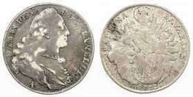 BAVARIA: Maximilian III Josef, 1745-1777, AR thaler, 1772-A, KM-519.2, Madonna and Child on reverse, light reverse adjustment marks, nice deep tone, F...