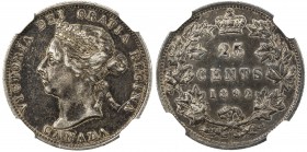 CANADA: Victoria, 1837-1901, AR 25 cents, 1892, KM-5, NGC graded EF45.

Estimate: USD 100 - 150