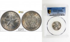 CUBA: Republic, AR 20 centavos, 1949, KM-13, cleaned, PCGS graded Unc details.

Estimate: USD 40 - 60
