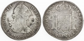 GUATEMALA: Carlos III, 1759-1788, AR 4 reales, 1777-NG, KM-35.2, choice Fine.

Estimate: USD 90 - 120