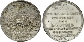 RÖMISCH-DEUTSCHES REICH. Habsburg. Leopold I (1657-1705). Auf die Belagerung und den Entsatz von Wien. Silbermedaille (1682) von J. Luder