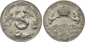 RÖMISCH-DEUTSCHES REICH. Habsburg. Leopold I (1657-1705). Auf die Siege des Jahres gegen die Türken. Silbermedaille (1685) von P. H. Müller