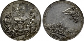 RÖMISCH-DEUTSCHES REICH. Habsburg. Leopold I (1657-1705). Auf die Einnahme von Ofen (Buda). Silbermedaille (1686) von C. Vinck und J. Kittel