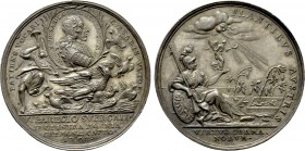 RÖMISCH-DEUTSCHES REICH. Habsburg. Leopold I (1657-1705). Auf die Einnahme von Cremona durch Prinz Eugen. Silbermedaille (1702) von P. H. Müller (Augs...