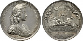 RÖMISCH-DEUTSCHES REICH. Habsburg. Joseph I (1705-1711). Auf seine Krönung zum römisch-deutschen König in Augsburg. Silbermedaille (1690) von G. Hauts...