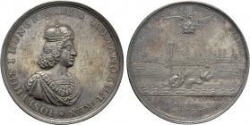 RÖMISCH-DEUTSCHES REICH. Habsburg. Joseph I (1705-1711). Auf seine Krönung zum römisch-deutschen König in Augsburg. Silbermedaille (1690)