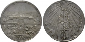 RÖMISCH-DEUTSCHES REICH. Habsburg. Joseph I (1705-1711). Auf die Erbauung des Schlosses Schönbrunn in Wien. Silbermedaille (1700) von I. V. Wolffgang...