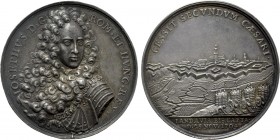 RÖMISCH-DEUTSCHES REICH. Habsburg. Joseph I (1705-1711). Auf die zweite Eroberung der Feste Landau. Silbermedaille (1704) von P. H. Müller