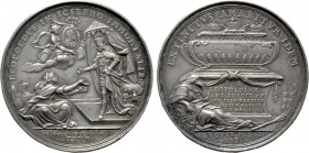 RÖMISCH-DEUTSCHES REICH. Habsburg. Joseph I (1705-1711). Auf den Tod Leopolds und die Übernahme des Kaiseramtes durch Joseph. Silbermedaille (1705)