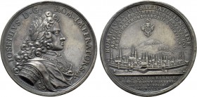 RÖMISCH-DEUTSCHES REICH. Habsburg. Joseph I (1705-1711). Auf die Huldigung durch die Stadt Goslar. Silbermedaille (1705) von C. Wermuth