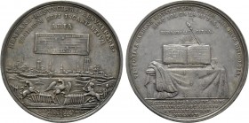 RÖMISCH-DEUTSCHES REICH. Habsburg. Joseph I (1705-1711). Auf die Einnahme von Aire. Silbermedaille (1710) von G. F. Nürnberger
