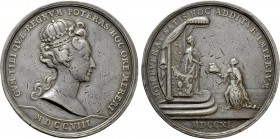 RÖMISCH-DEUTSCHES REICH. Habsburg. Karl VI (1711-1740). Auf die Krönung seiner Gemahlin Elisabeth Christines von Braunschweig-Wolfenbüttel zur Königin...