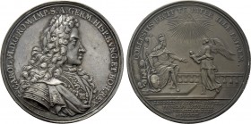 RÖMISCH-DEUTSCHES REICH. Habsburg. Karl VI (1711-1740). Auf die Geburt Erzherzog Leopolds. Silbermedaille (1716) von M. Brunner