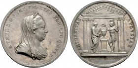 RÖMISCH-DEUTSCHES REICH. Habsburg. Maria Theresia (1740-1780). Auf Ihren Tod. Silbermedaille (1780) von C. Vinazer und J.N. Wirt