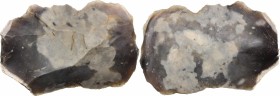 Neolithic stone chisel." Stone age, Europe (?)." 7,5 x 5 cm.