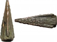 Hellenistic Greek bronze arrow-head, " 3rd-1st century BC." 23 mm, 2.10 g.