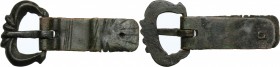Bronze belt terminal." Roman period, 1st-4th century AD." 46 mm.