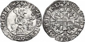 Italy. Robert of Anjou (1309-1343). AR Gigliato, Naples mint. P.R. 2. MIR 28. AR. g. 33.96 mm. 28.00 Good VF.
