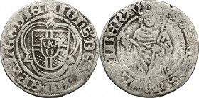 Luxembourg. Jean de Hornes (1485-1505). AV Florin, Liege mint. Chestret 386. AV. g. 1.82 mm. 22.00 VF/F.