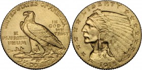 USA. AV 2 1/2 Dollars 1915. KM 128. Fried. 120. AV. g. 4.12 mm. 18.00 Good VF.