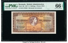 Bermuda Bermuda Government 5 Shillings 1.5.1957 Pick 18b PMG Gem Uncirculated 66 EPQ. 

HID09801242017

© 2020 Heritage Auctions | All Rights Reserve