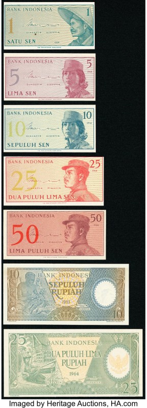 Indonesia Group Lot of 11 Examples About Uncirculated-Crisp Uncirculated. Small ...