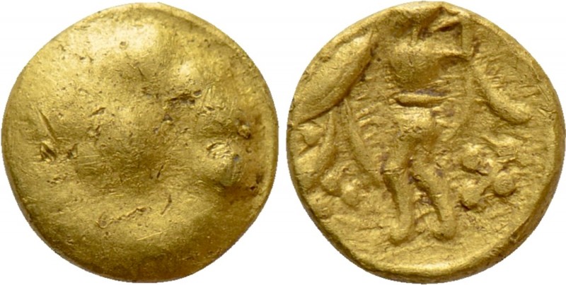 CENTRAL EUROPE. Boii. GOLD 1/24 Stater (2nd-1st centuries BC). "Athena Alkis" ty...
