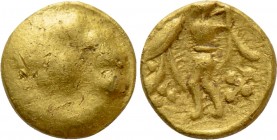 CENTRAL EUROPE. Boii. GOLD 1/24 Stater (2nd-1st centuries BC). "Athena Alkis" type