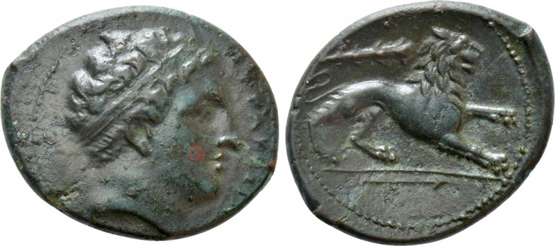 SICILY. Syracuse. Agathokles (317-289 BC). Litra. 

Obv: ΣΥΡΑΚΟΣΙΩΝ. 
Diademe...