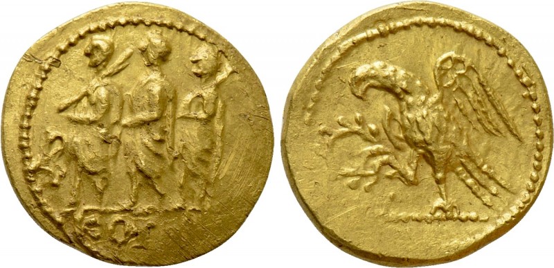 KINGS OF SKYTHIA. Koson. GOLD Stater (Mid 1st century BC).

Obv: KOΣΩN.
Roman...