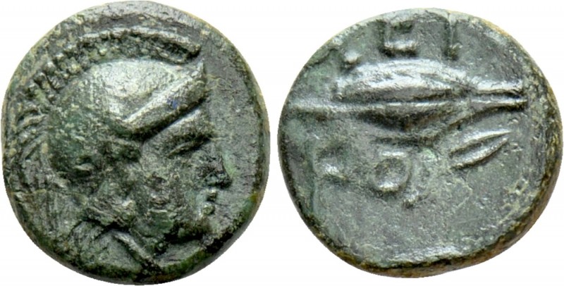 THRACE. Chersonesos. Kardia or Agora. Ae (Circa 386-309 BC). 

Obv: Head of At...