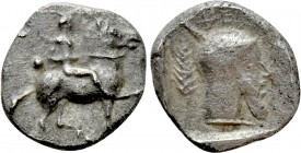 MACEDON. Potidaia. Diobol (Circa 450-432  BC)