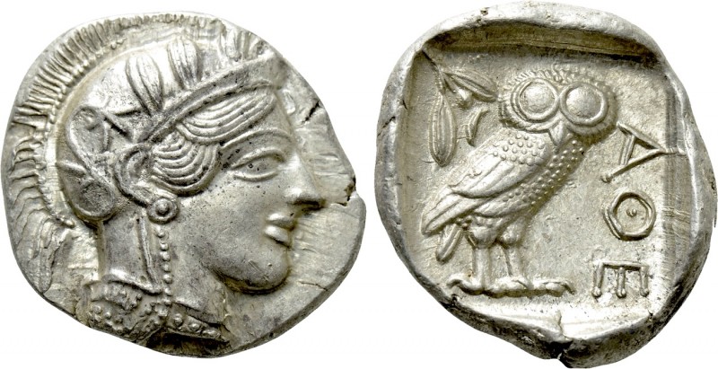 ATTICA. Athens. Tetradrachm (Circa 454-404 BC). 

Obv: Helmeted head of Athena...