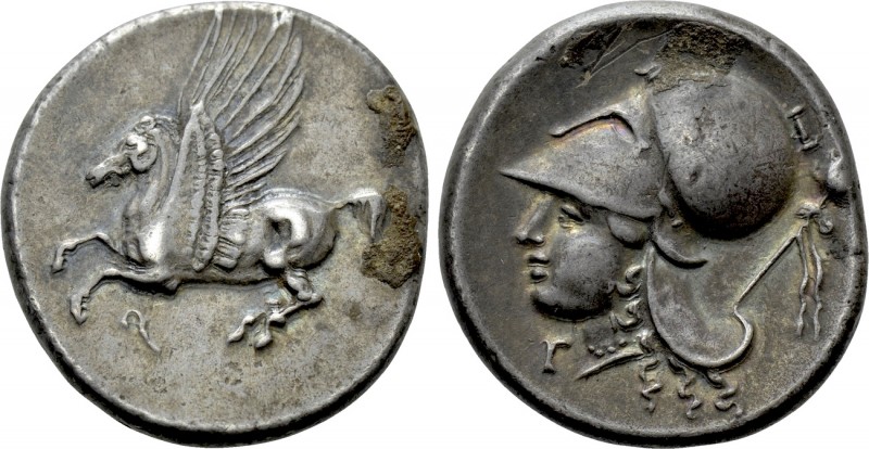 CORINTHIA. Corinth. Stater (Circa 386-307 BC). 

Obv: Pegasos flying left; kop...