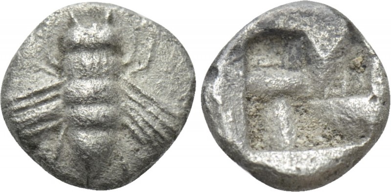 IONIA. Ephesos. 1/24 Stater (Circa 550-500 BC). 

Obv: Bee.
Rev: Quadripartit...