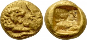 KINGS OF LYDIA. Kroisos (Circa 564/53-550/39 BC). GOLD 1/12 Stater. Sardes