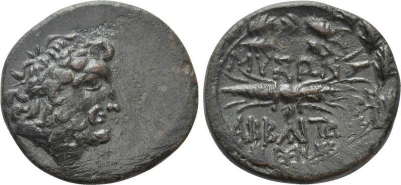 PHRYGIA. Abbaitis. Ae (2nd-1st century BC). 

Obv: Laureate head of Zeus right...