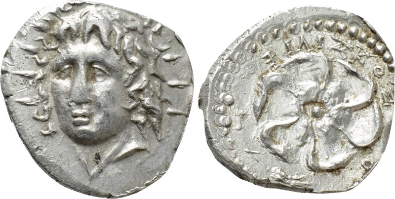 CARIA. Rhodes. Drachm (Circa 88/42 BC-AD 14). Philiskos, magistrate. 

Obv: Ra...
