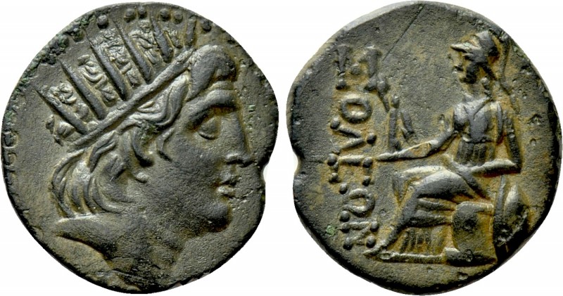 CILICIA. Soloi. Ae (Circa 2nd-1st centuries BC). 

Obv: Head of Helios right....