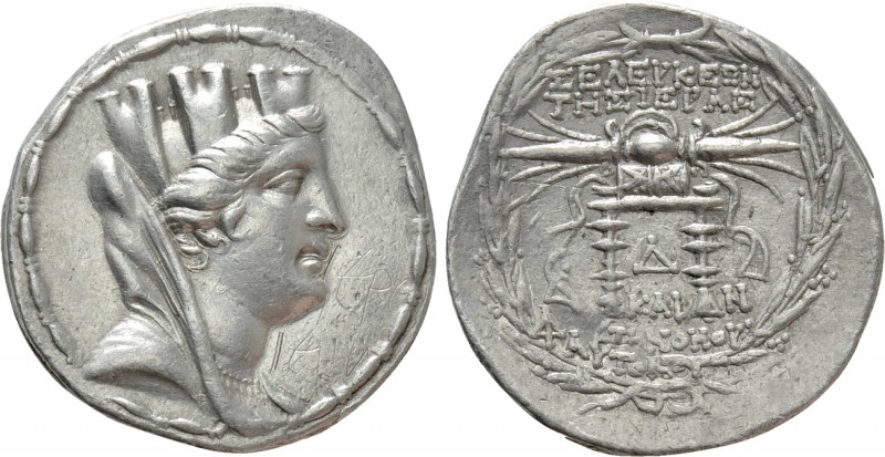SELEUCIS & PIERIA. Seleukeia Pieria. Tetradrachm (105/4-83/2 BC). Dated CY 13 (1...