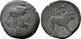 KINGS OF NUMIDIA. Juba I (Circa 60-46 BC). Ae