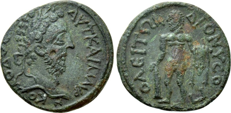 MOESIA INFERIOR. Dionysopolis. Commodus (177-192). Ae. 

Obv: ΑΥΤ ΚΑΙ ΑΥΡΗ ΚΟΜ...