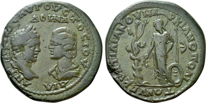 MOESIA INFERIOR. Marcianopolis. Caracalla, with Julia Domna (197-217). Ae. Quint...