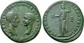 MOESIA INFERIOR. Marcianopolis. Macrinus, with Diadumenian (217-218). Ae Pentassarion
