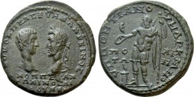 MOESIA INFERIOR. Marcianopolis. Macrinus with Diadumenian (217-218). Ae