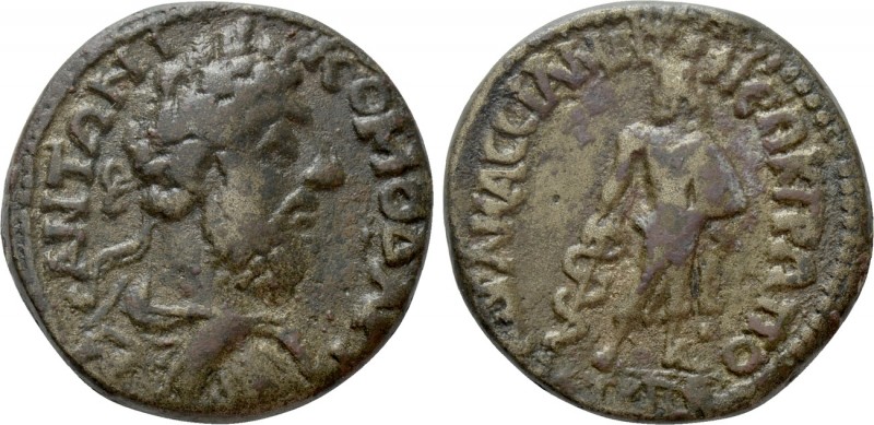 PONTUS. Amasea. Commodus (177-192). Ae. 

Obv: Μ ΑΝΤΩΝΙ ΚΟΜΟΔ ΑΥΓ. 
Laureate,...