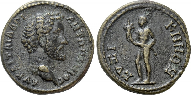 MYSIA. Cyzicus. Antoninus Pius (138-161). Ae. 

Obv: ΑV ΚΑΙ ΤPΑΙ ΑΔΡΙ ΑΝΤΩΝΕΙΝ...
