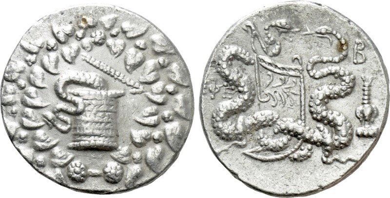 IONIA. Ephesos. Attalos III (King of Pergamon, 138-133 BC). Cistophor. Dated RY ...